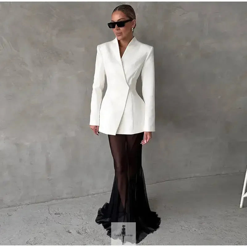 Fashionsarah.com Fashionsarah.com Elegant Blazer and Skirt Set