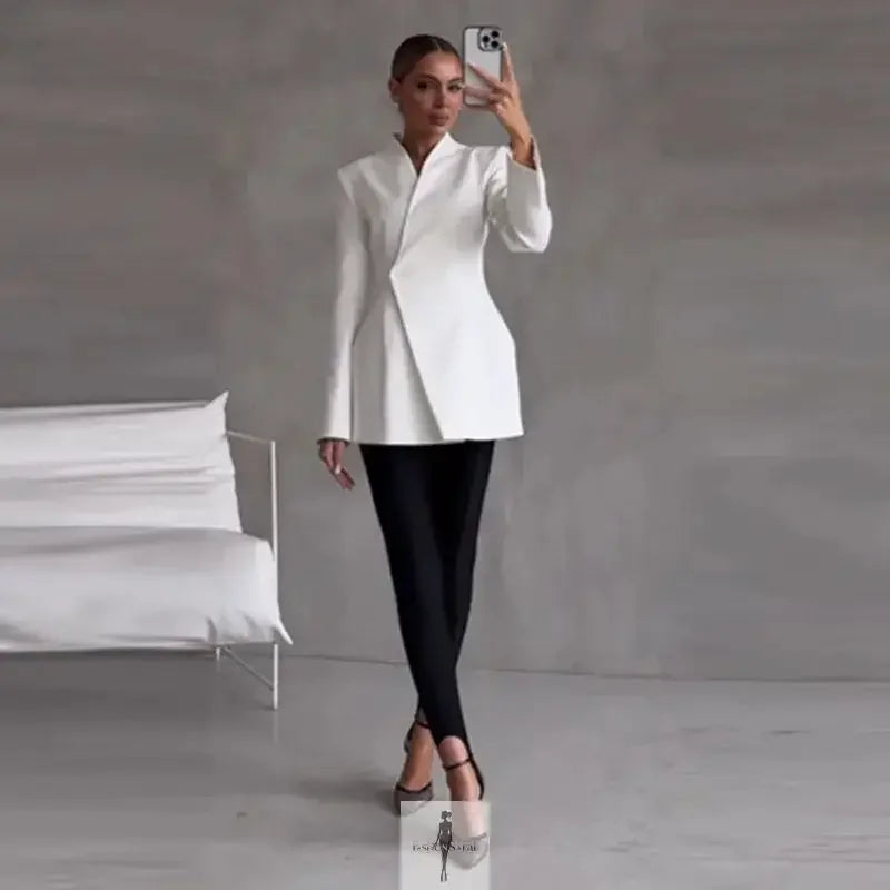 Fashionsarah.com Fashionsarah.com Elegant Blazer and Skirt Set