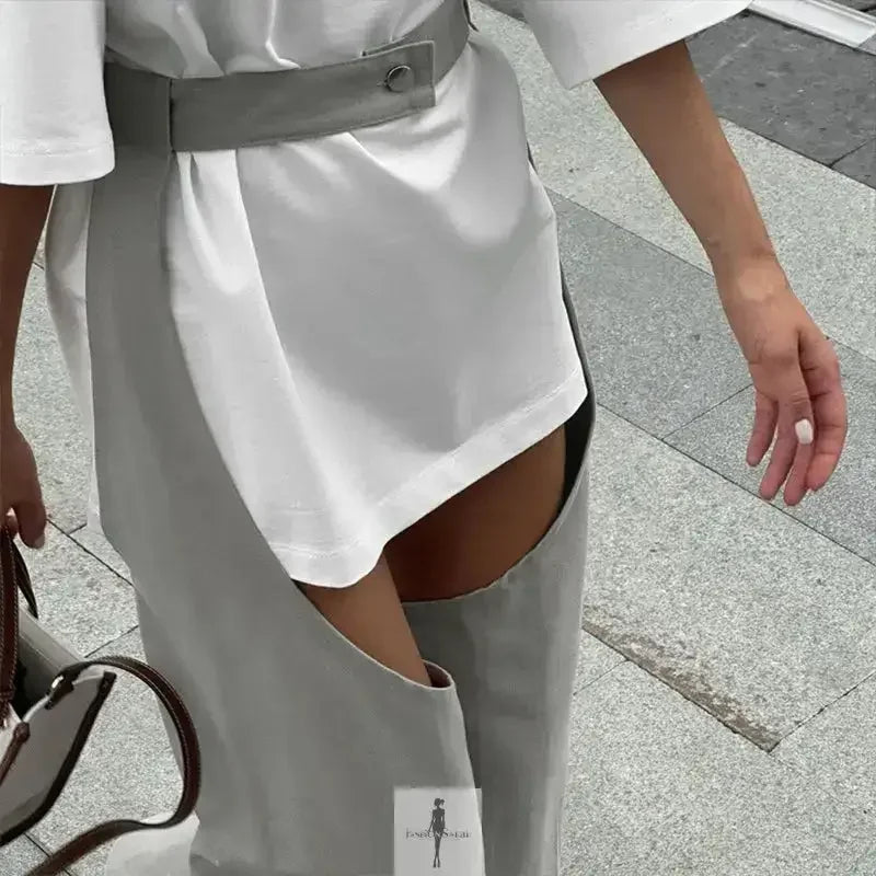 Fashionsarah.com Fashionsarah.com Trendy Street Designer High-waisted Loose Pants