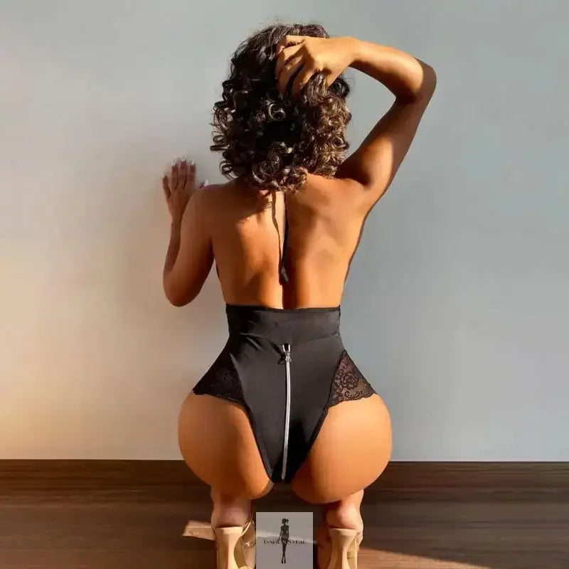 Fashionsarah.com Fashionsarah.com Sexy lace bodysuit features deep v neck