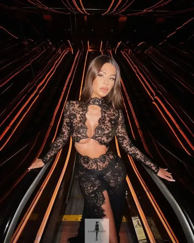 Fashionsarah.com Fashionsarah.com Lace Bodycon Maxi Dress