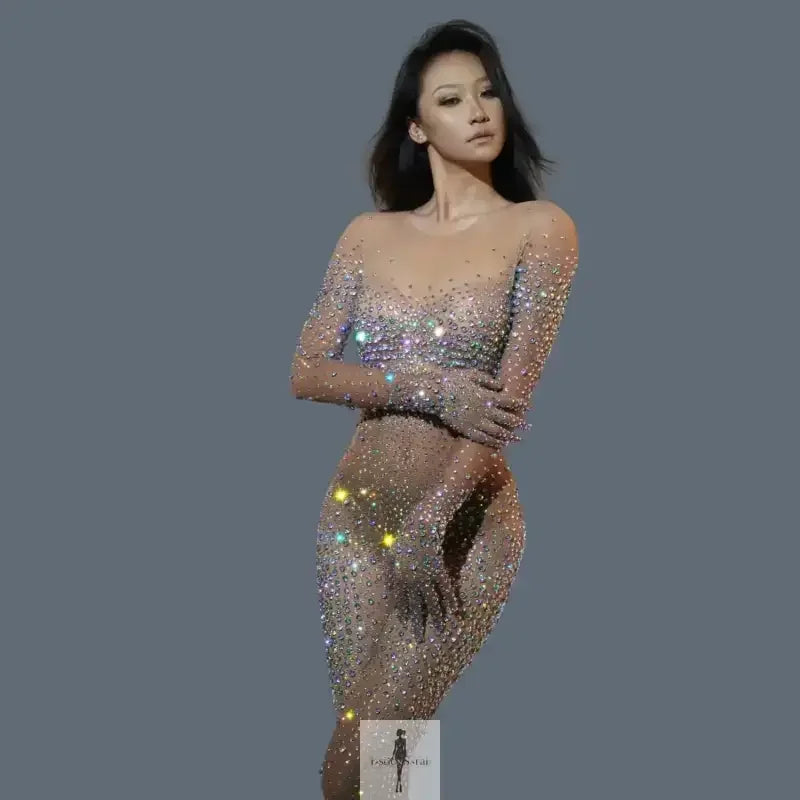 Fashionsarah.com Fashionsarah.com Luxurious Sparkling Diamonds Jumpsuits