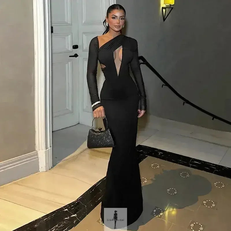 Fashionsarah.com Fashionsarah.com Elegant Hollow Out Maxi Dress