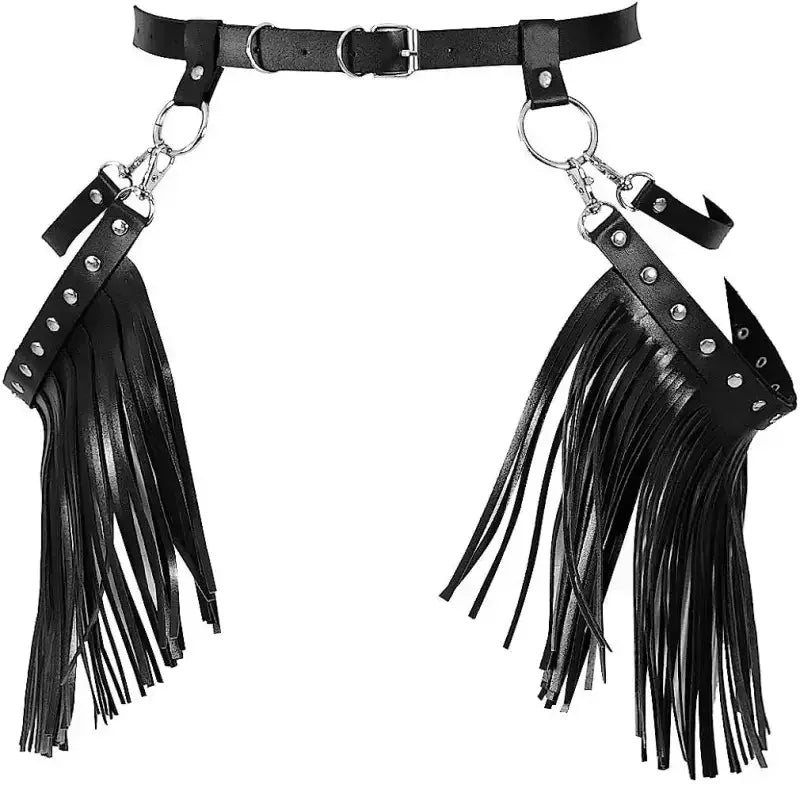 Punk Cowboy Girl Waist Belt - Black - Waist Belt