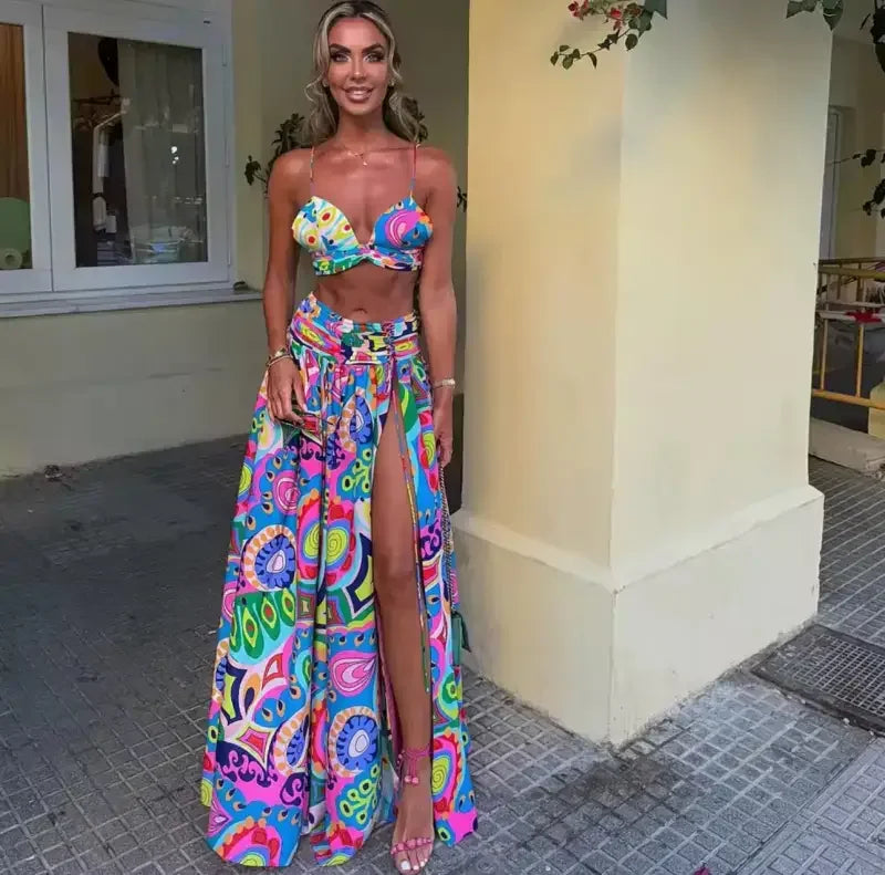 3 Pieces Bikini 2025 With Skirt - S - bikini collection