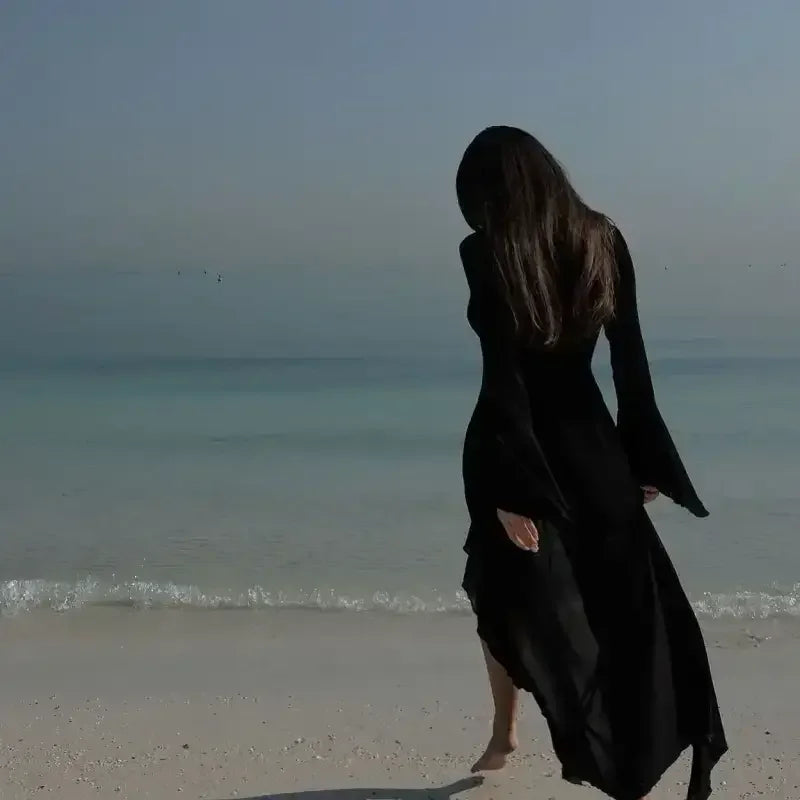 New Ruffled Beach Cover Up Dress - Cover Ups in Swimwear