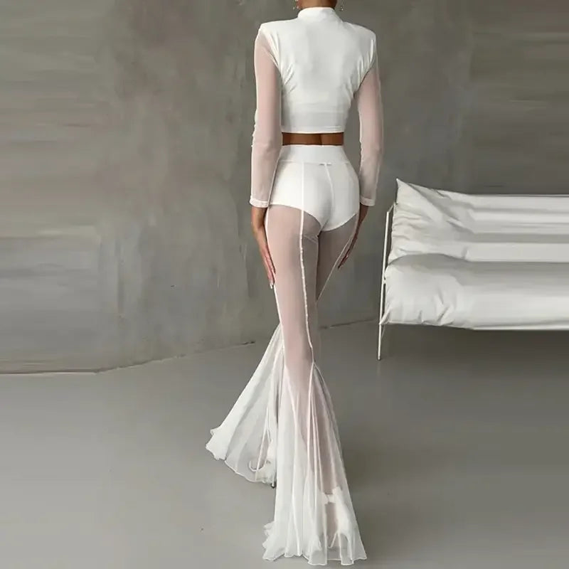 Elegant Mesh Pants - elegant pants