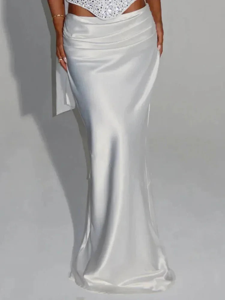 Sequin Corset Top with Skirt Set - Fashionsarah