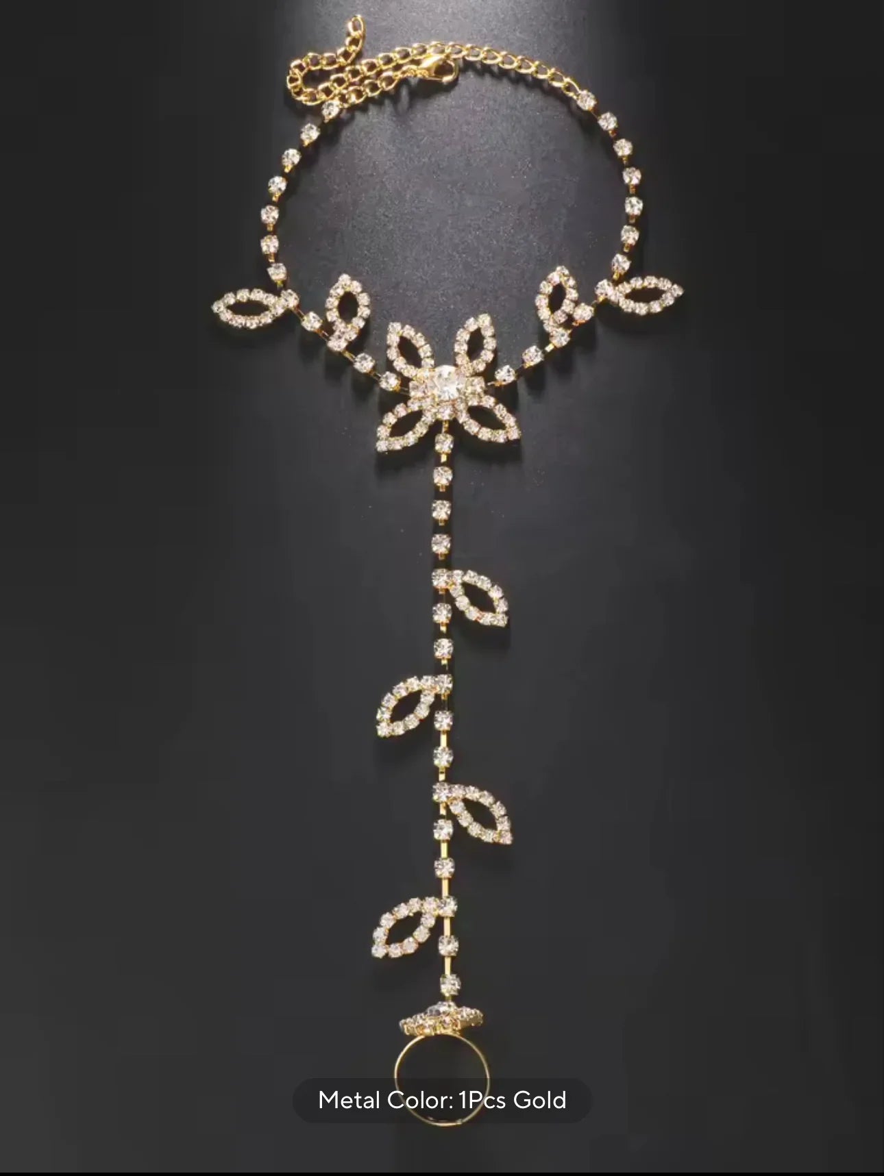 Luxury Leaf Finger Anklet - Fashionsarah.com