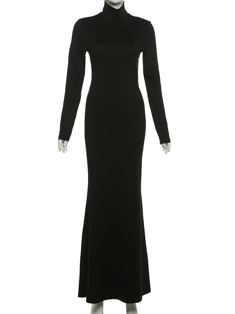 Black Hip Elegant Bodycon Dress - Fashionsarah.com