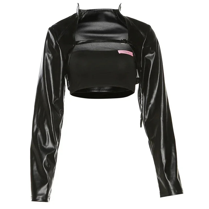 Moto Trend Black Jacket - Fashionsarah.com