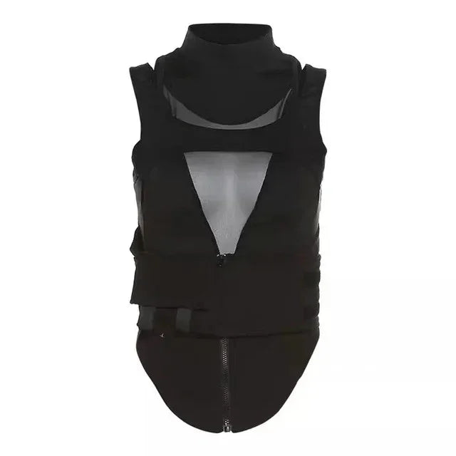 Cyberpunk Mesh Camisole Top.