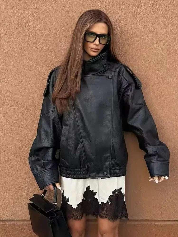 New Loose Zipper Jacket - Fashionsarah.com