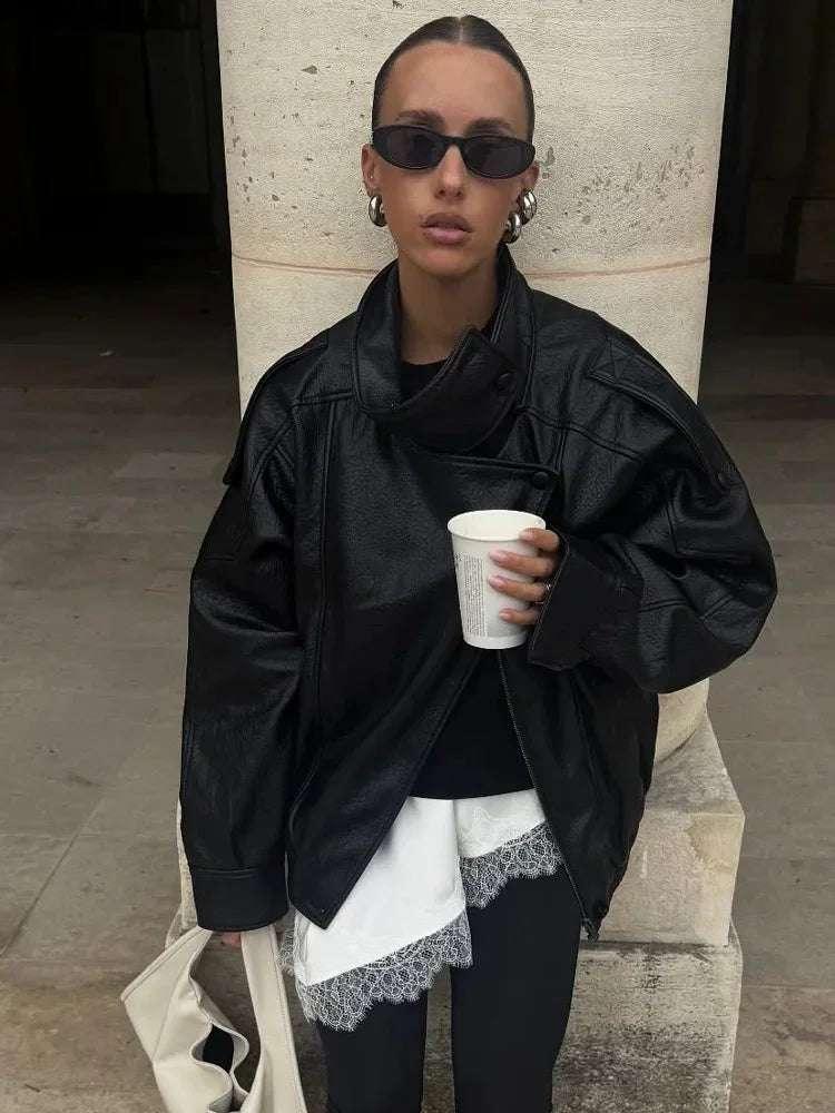 New Loose Zipper Jacket - Fashionsarah.com