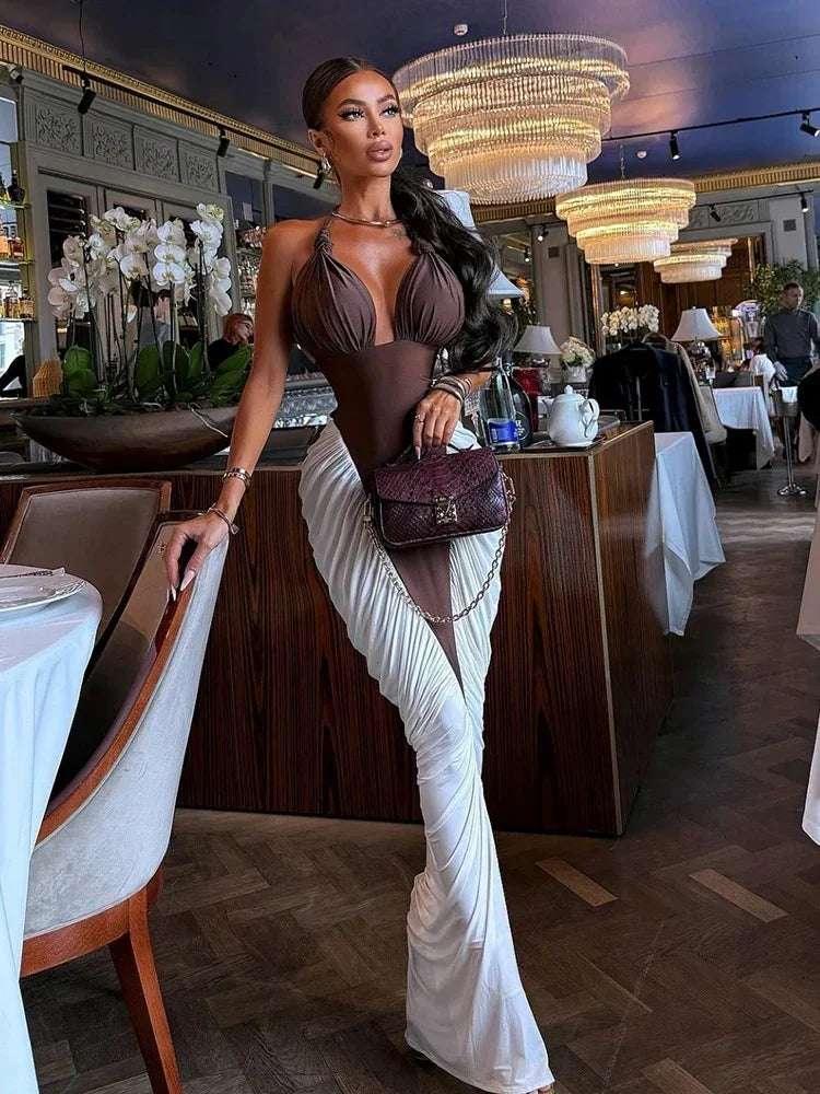 Ruched Elegant Maxi Dress - Fashionsarah.com