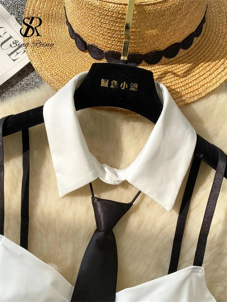 Striped Mini Tank Top - Fashionsarah.com