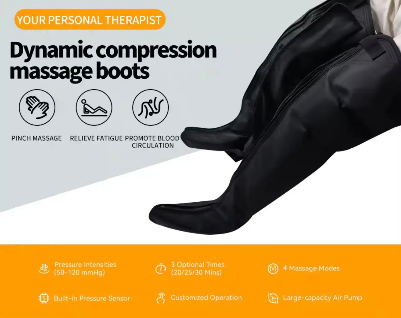 Dynamic Compression Massage Boots /6 in 1 Leg Massager - Fashionsarah.com