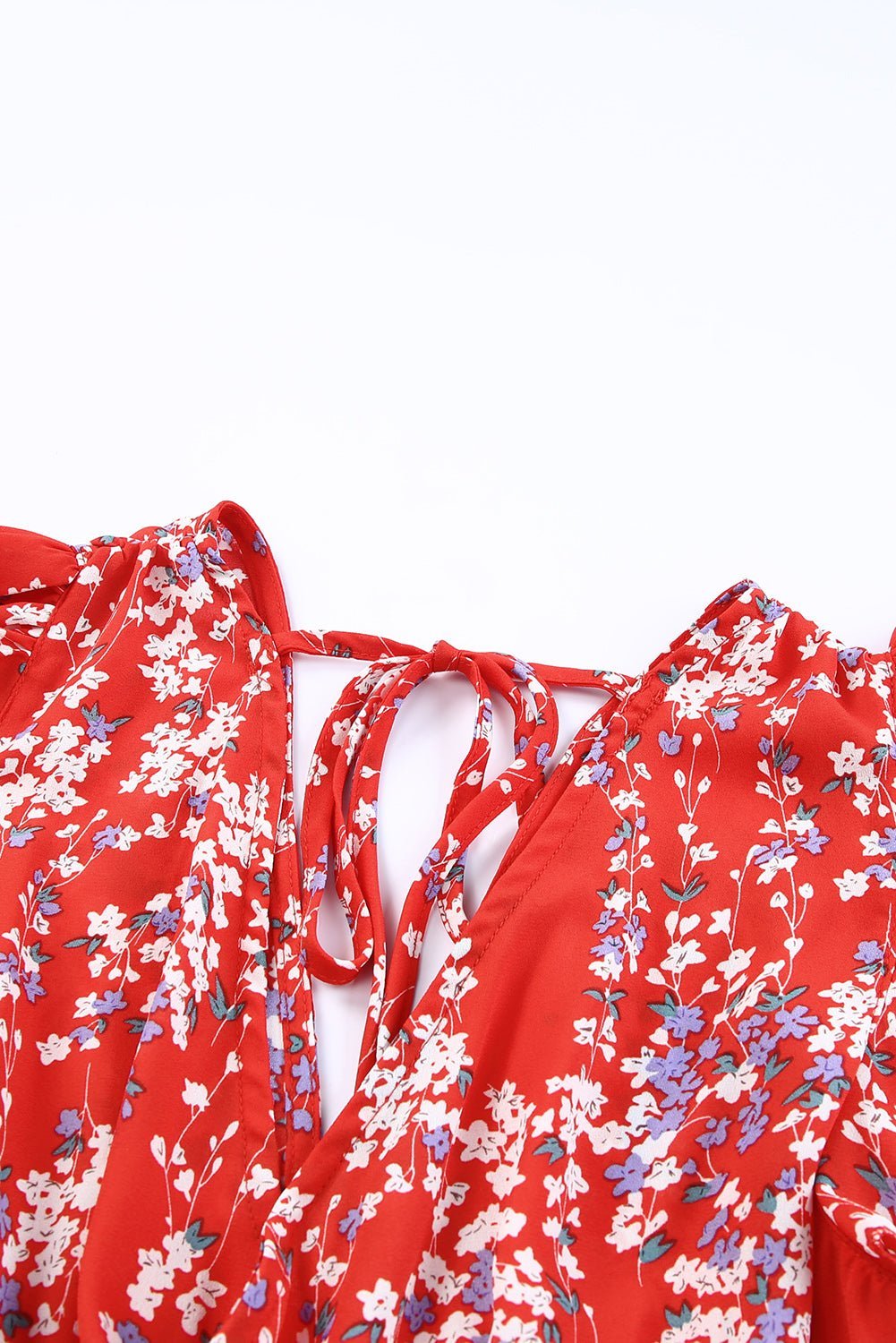 Floral Ruffled Crop Top and Maxi Skirt Sets | Fashionsarah.com