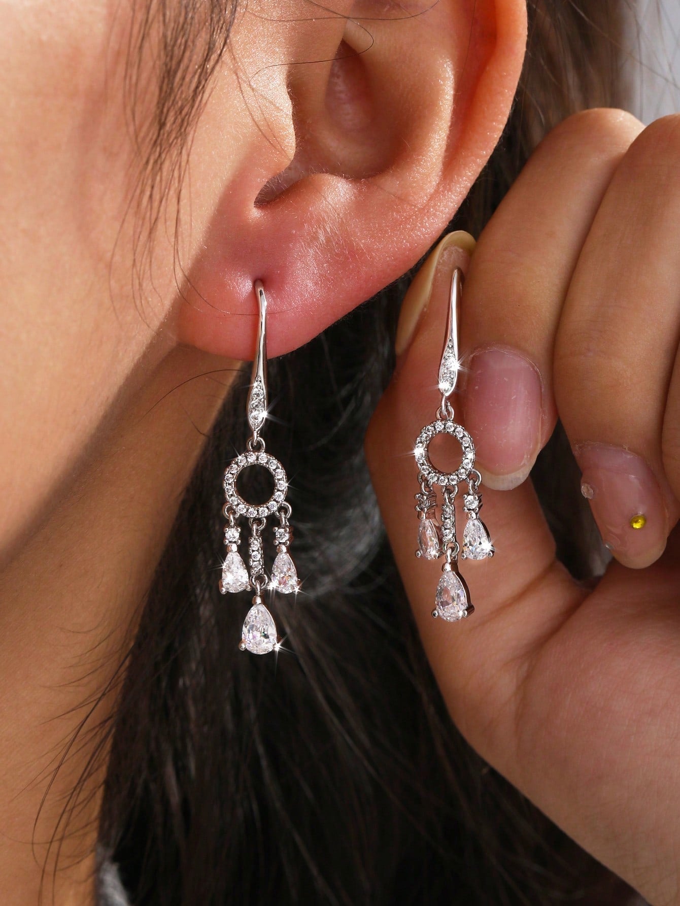 Rhinestone Punk Earrings | Fashionsarah.com