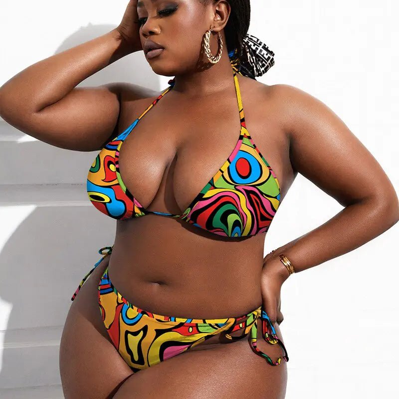 3 Piece Plus Size Swimsuit Set | Fashionsarah.com