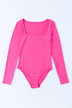 Load image into Gallery viewer, Rose Long Sleeve Square Neck Bodysuit | Fashionsarah.com
