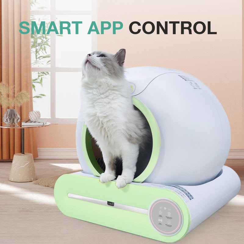 Fashionsarah.com Automatic Self Cleaning Cat Litter Box 65L App Control