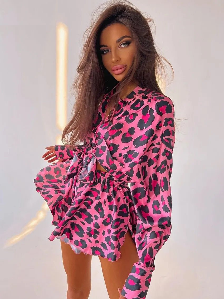 Fashionsarah.com Pink Leopard Set