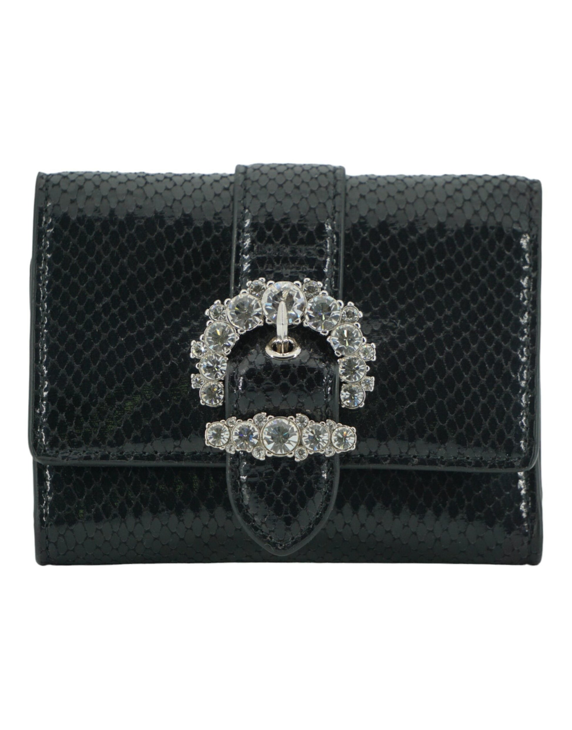 Fashionsarah.com Fashionsarah.com Jimmy Choo Black Leather Card Holder Wallet