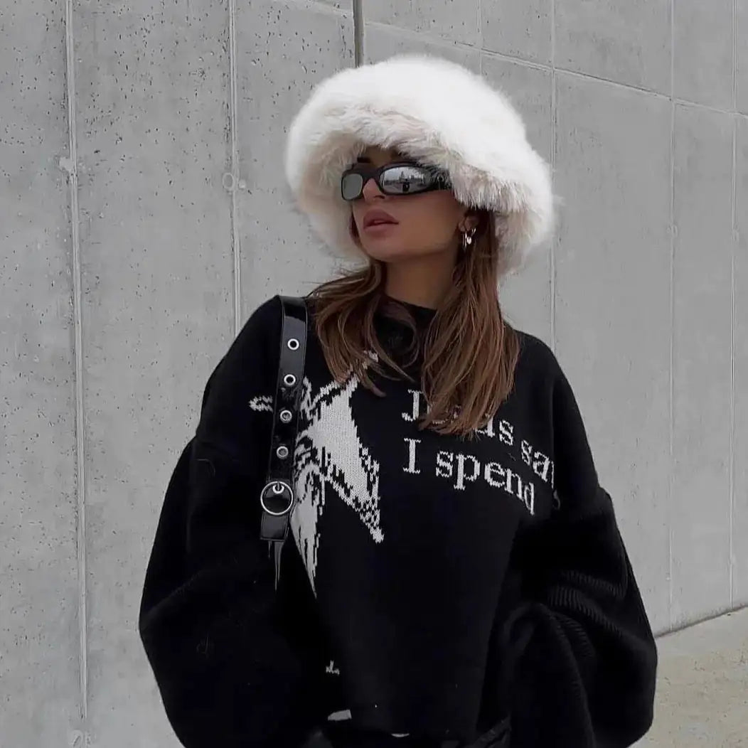 Faux Fur Plush Bucket Hat | Fashionsarah.com