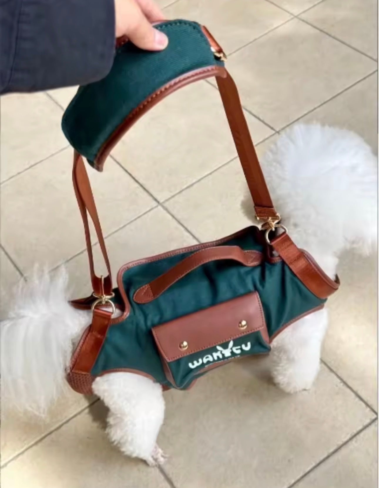 2 - 1 Dog bag out crossbody carryable