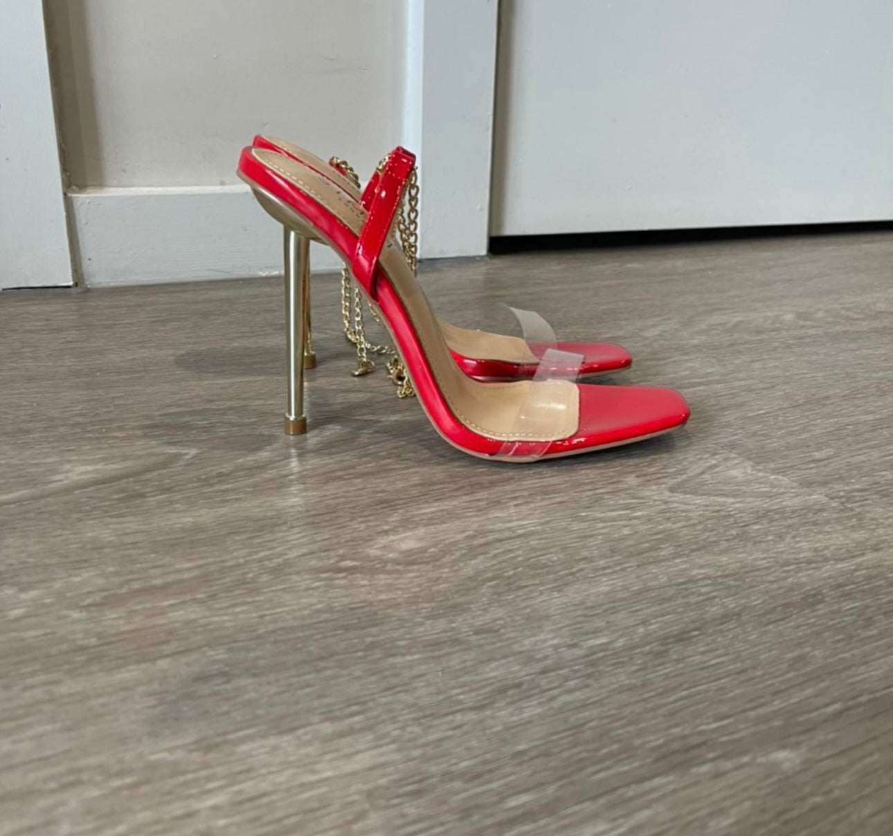 Ankle Buckle Metal Heels - Fashionsarah.com