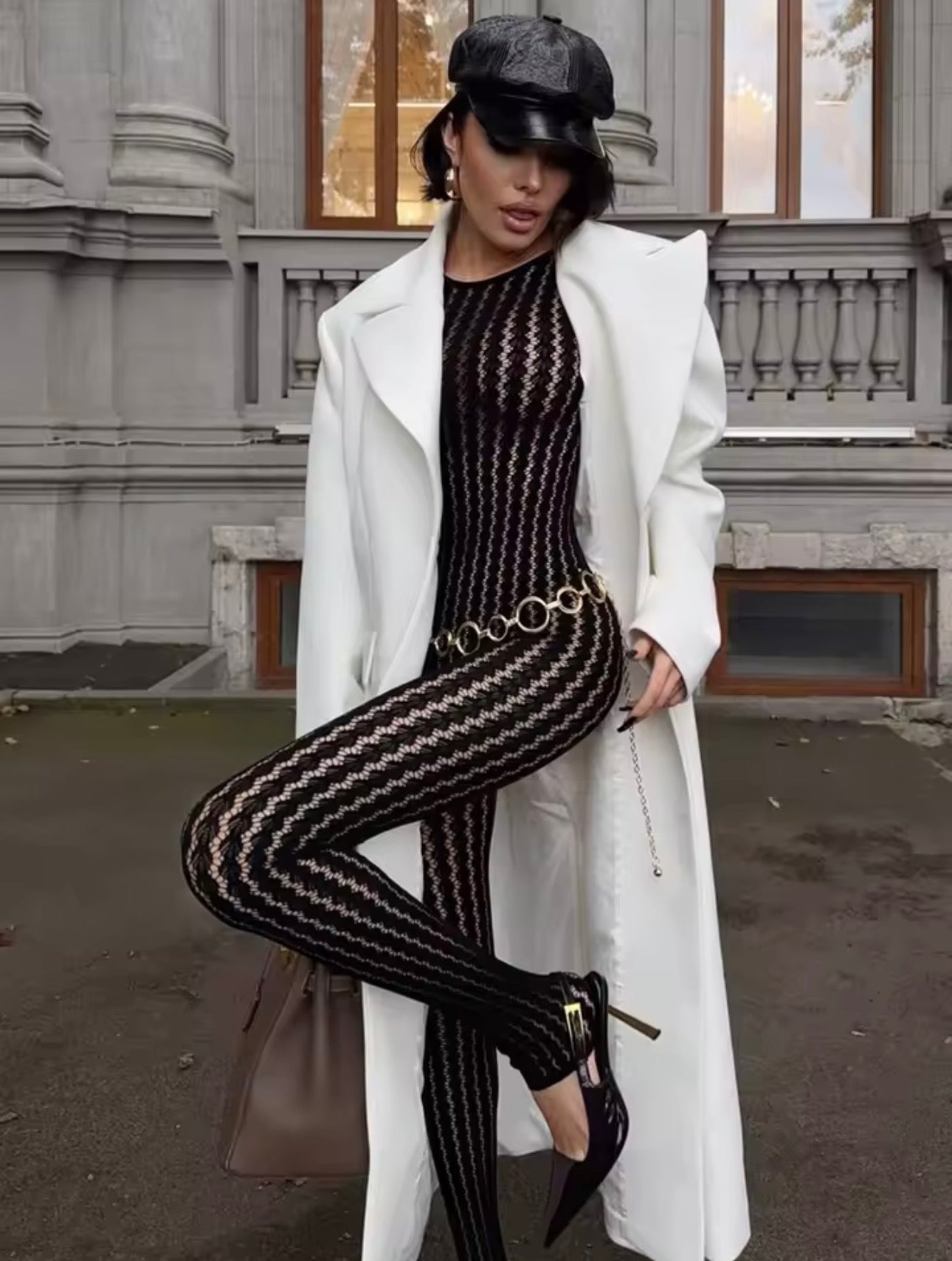 See-Through Sexy Black Jumpsuit