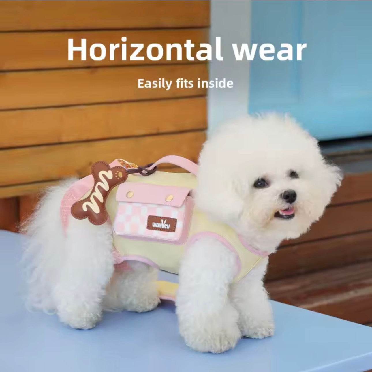 2 - 1 Dog bag out crossbody carryable