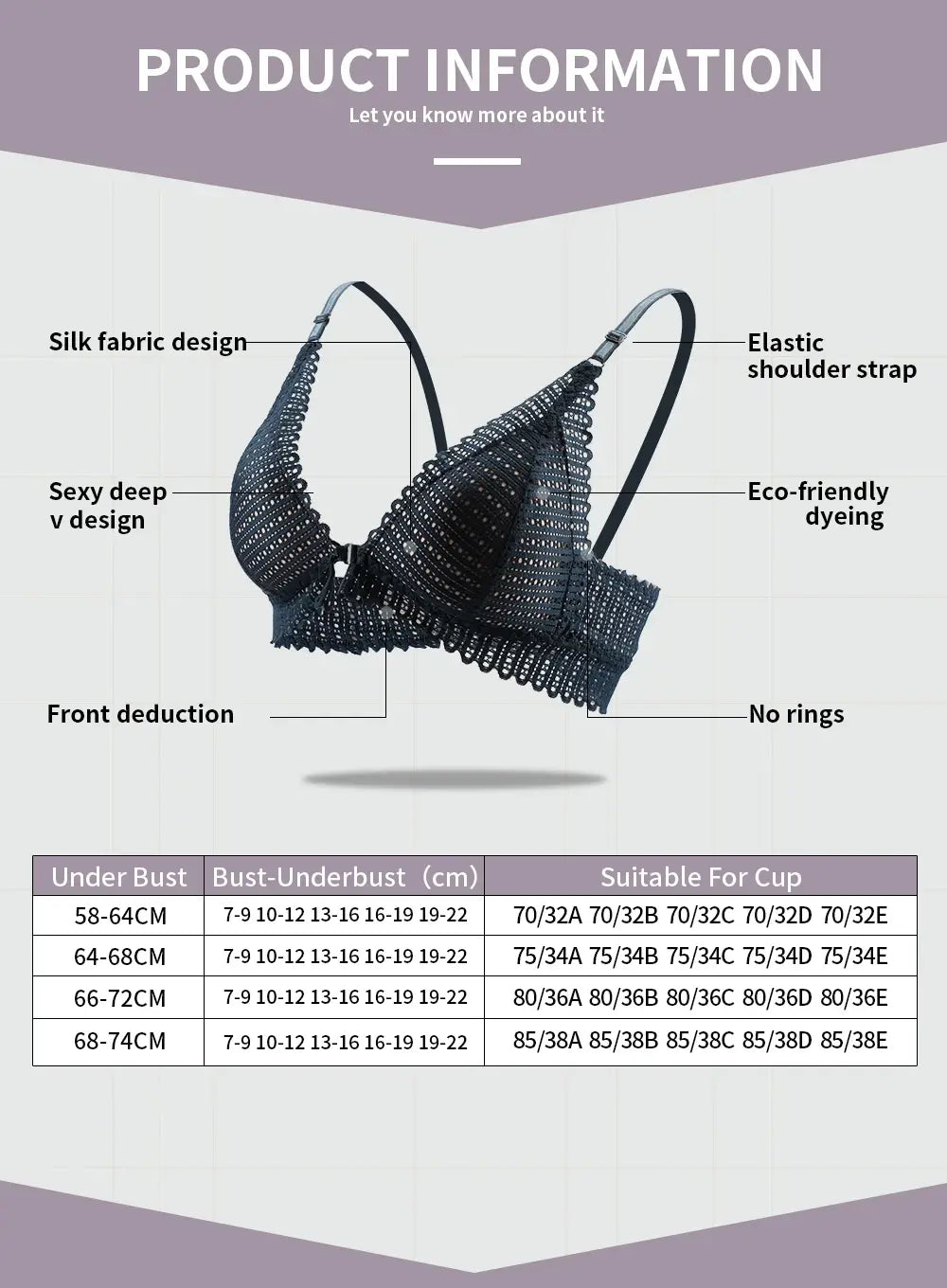 French Lace Embroidery Lingerie