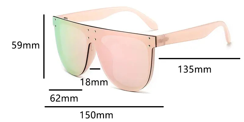 Unique Mirror Square Sunglasses
