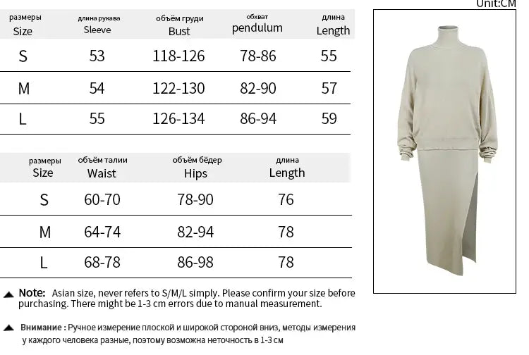 Streetwear Autumn knit 2 sets