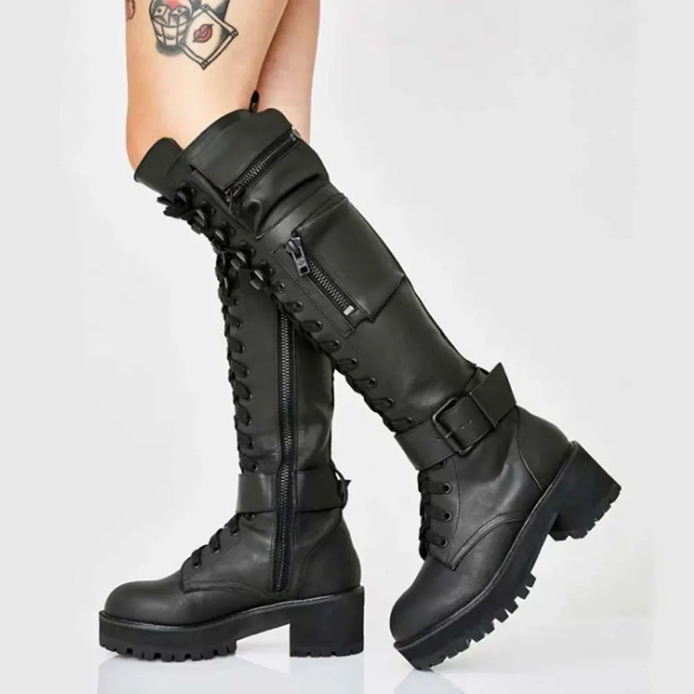 Women Street Style Motorcycle Booties | Fashionsarah.com