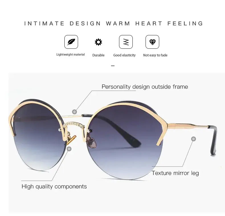 Luxury Rimless Sunglasses
