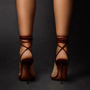 Cross-tied Strap Heels | Fashionsarah.com