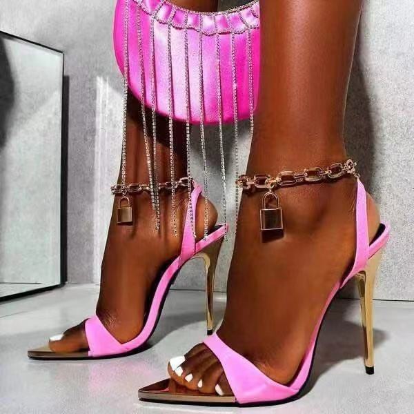 Chain Stiletto Heels | Fashionsarah.com