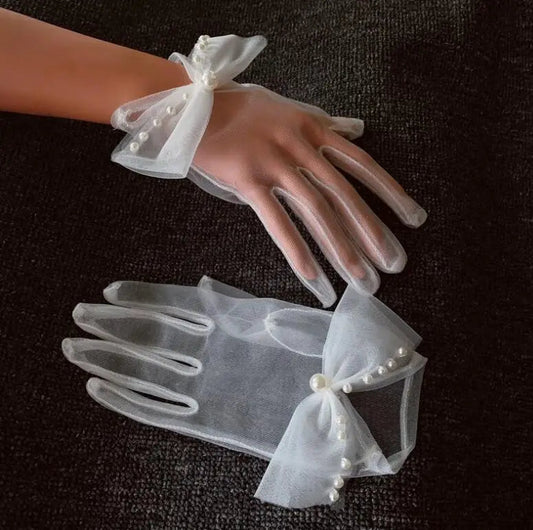 Elegant Pearl Gloves | Fashionsarah.com