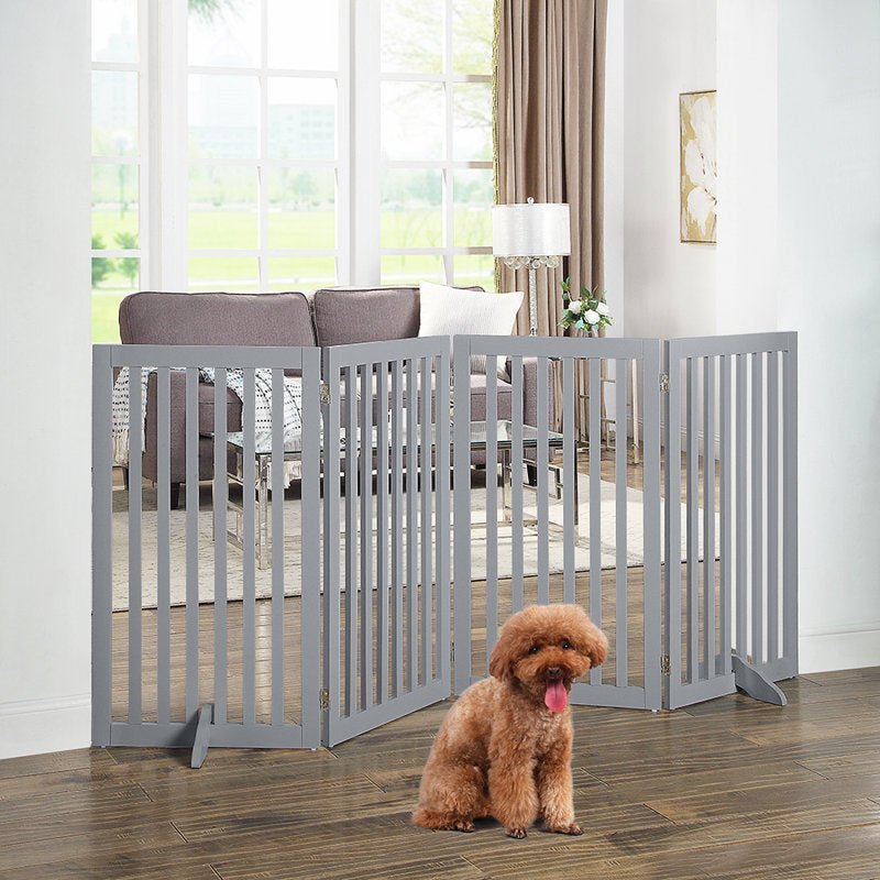 Wooden Free Standing Pet Gate | Fashionsarah.com