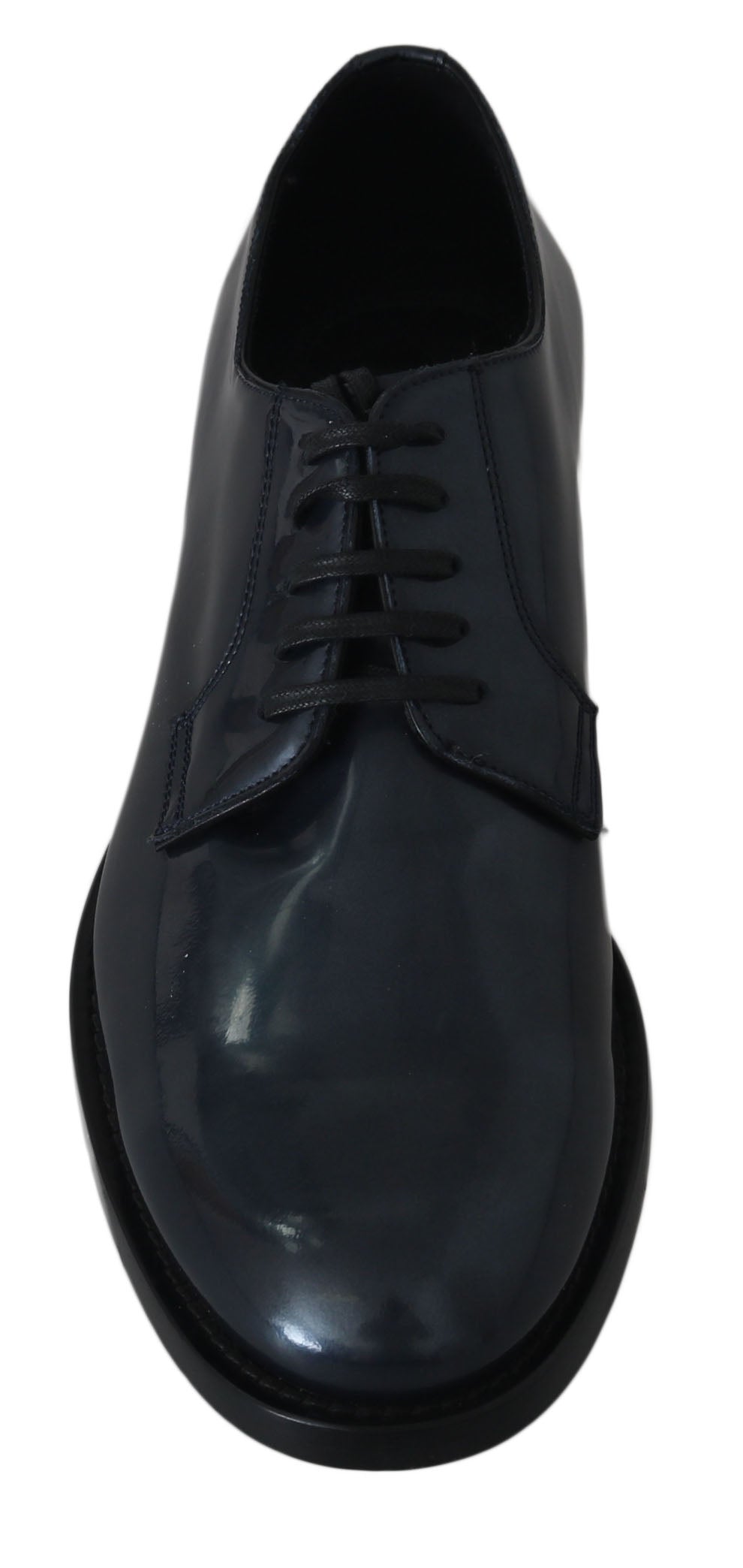 Dolce & Gabbana Elegant Blue Leather Derby Dress Shoes | Fashionsarah.com