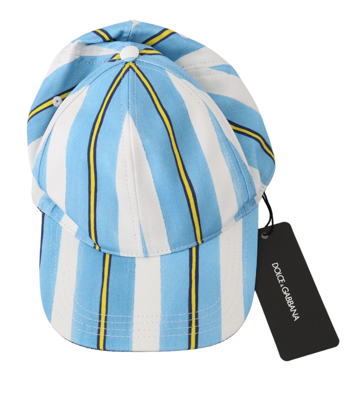 Fashionsarah.com Fashionsarah.com Dolce & Gabbana Chic Stripe Cotton Baseball Cap