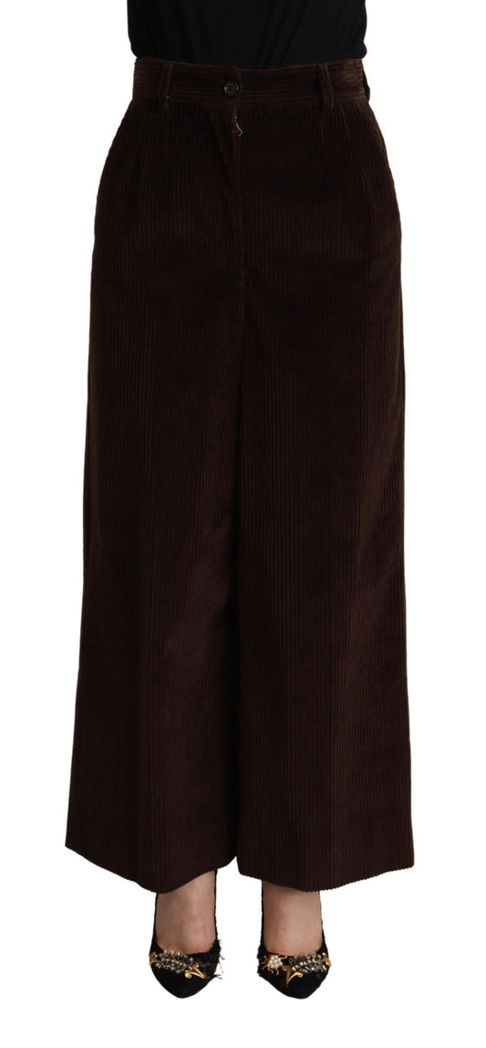 Dolce & Gabbana Elegant High-Waisted Wide Leg Pants | Fashionsarah.com