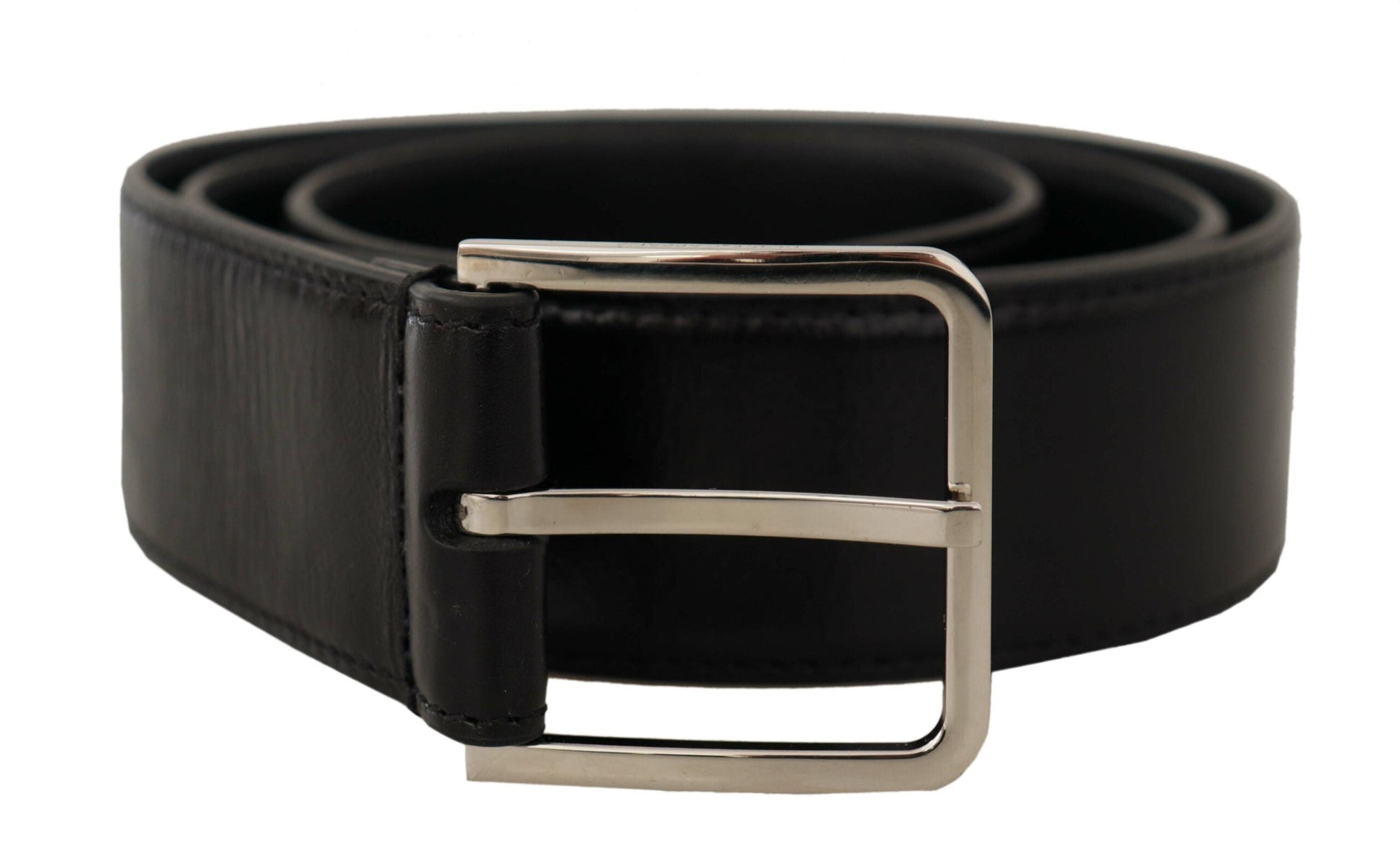 Dolce & Gabbana Elegant Leather Belt with Metal Buckle | Fashionsarah.com