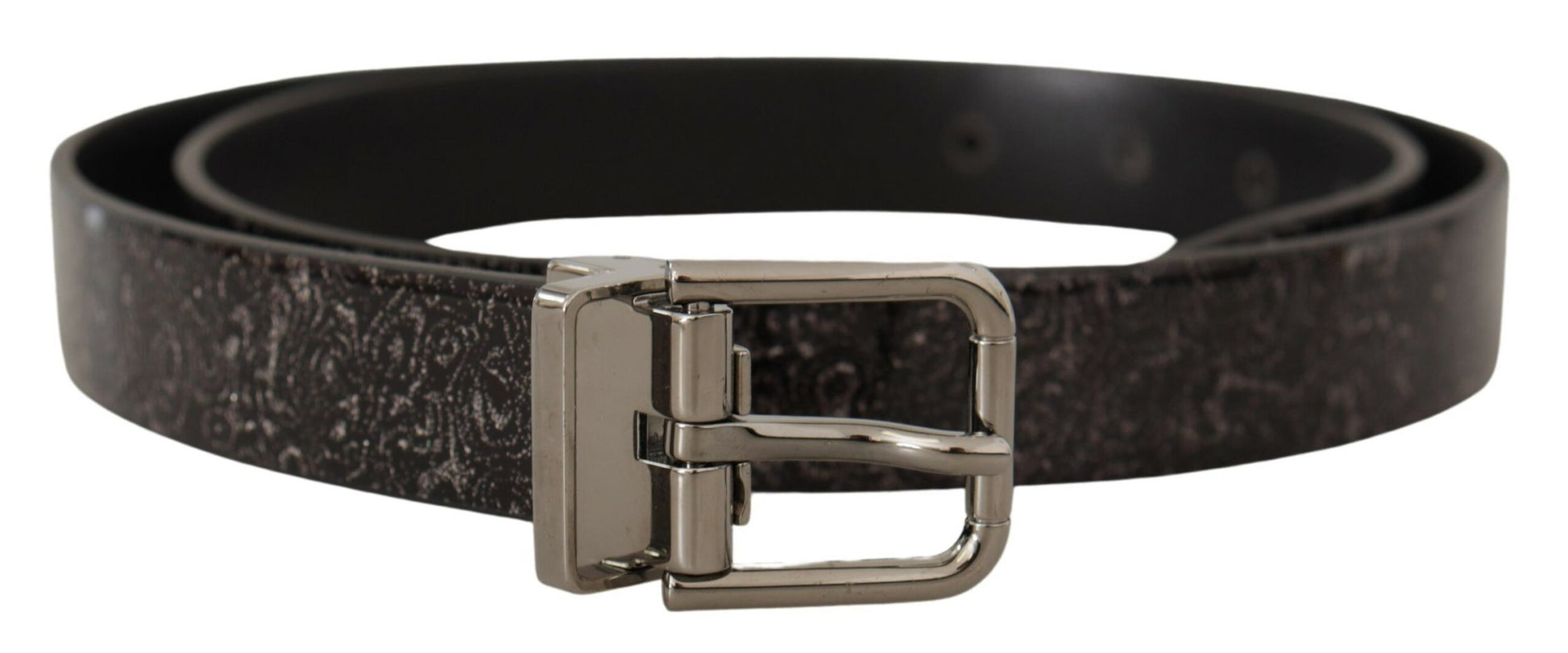 Fashionsarah.com Fashionsarah.com Dolce & Gabbana Sleek Grosgrain Leather Belt with Metal Buckle