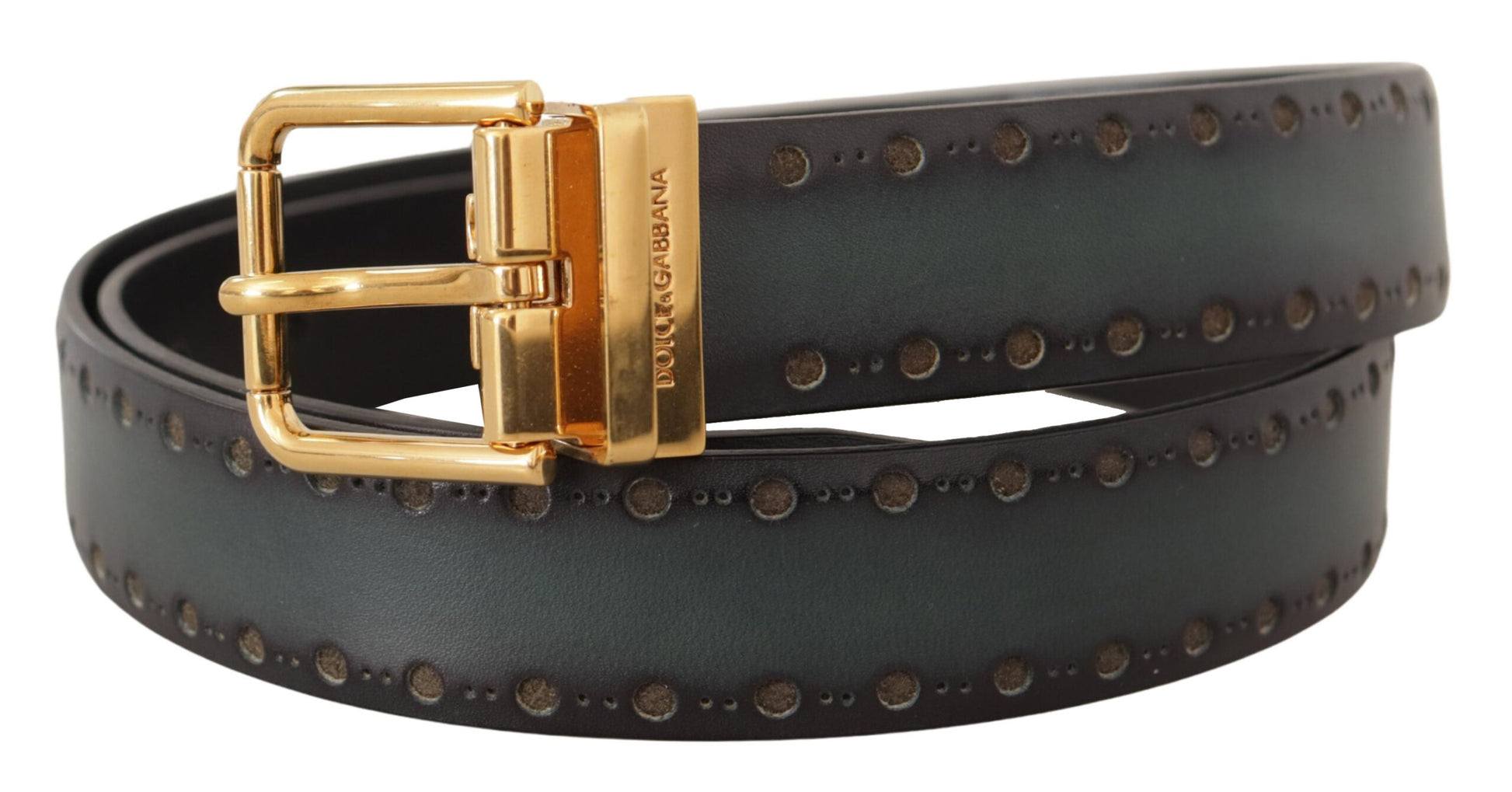 Fashionsarah.com Fashionsarah.com Dolce & Gabbana Emerald Elegance Leather Belt