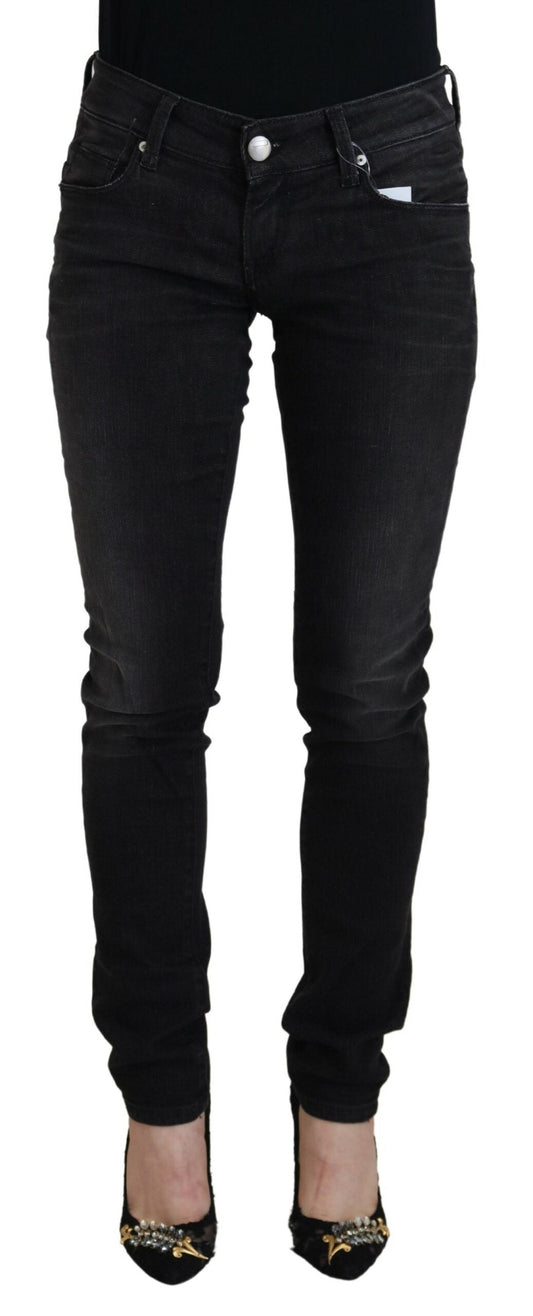 Fashionsarah.com Fashionsarah.com Acht Chic Black Low Waist Straight Leg Jeans