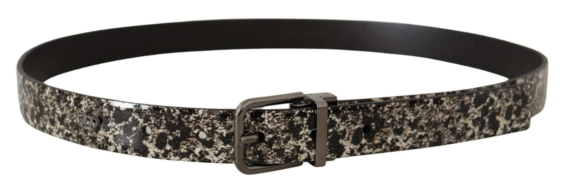 Dolce & Gabbana Elegant Marble Print Leather Belt | Fashionsarah.com